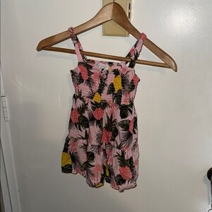 The Childrens Place Girls Size 3T Pink Pineapple Fruit Sundress Pretty